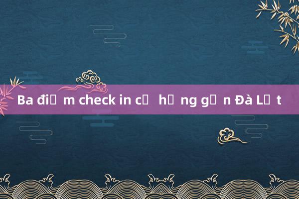 Ba điểm check in cỏ hồng gần Đà Lạt